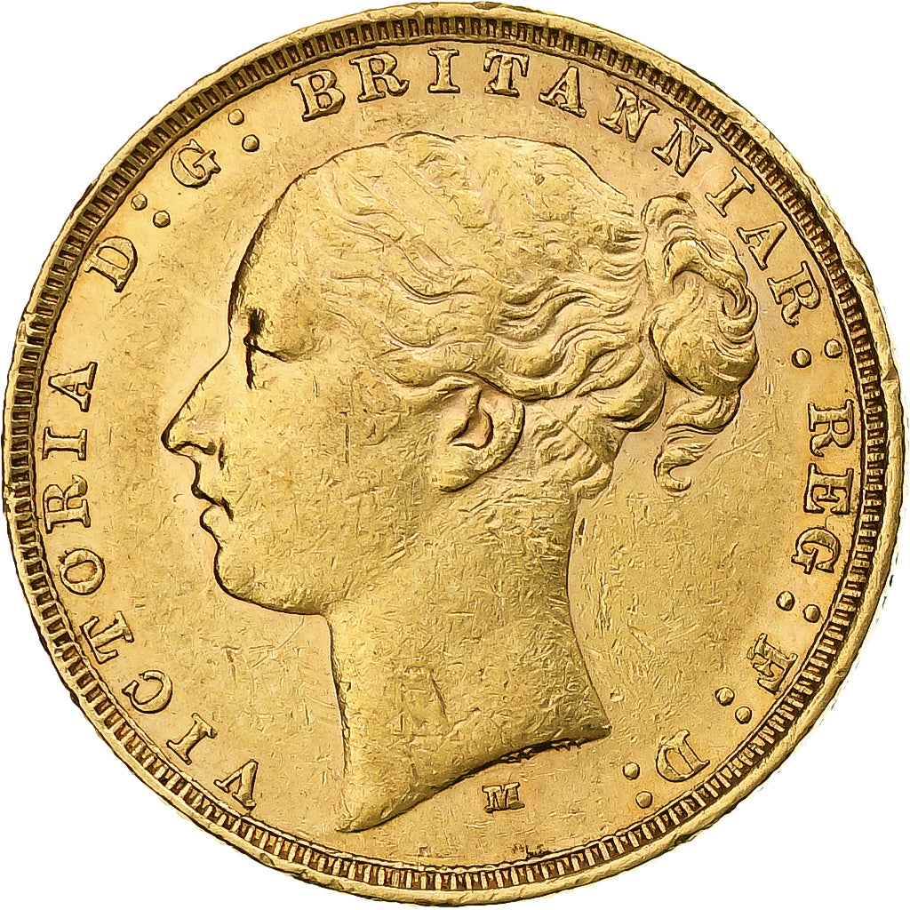 Australia, Victoria, Sovereign, 1879, Melbourne, AU(50-53), Złoto, KM:7