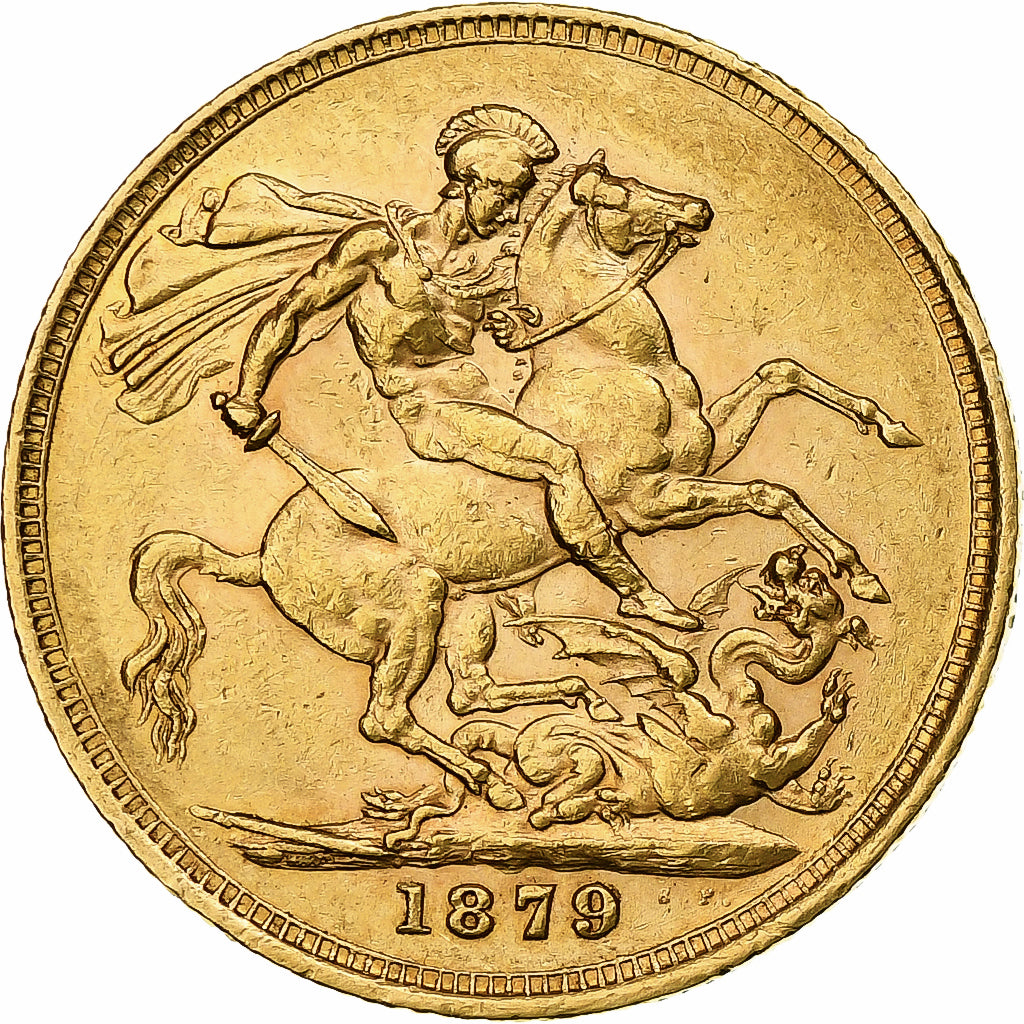 Australia, Victoria, Sovereign, 1879, Melbourne, AU(50-53), Złoto, KM:7
