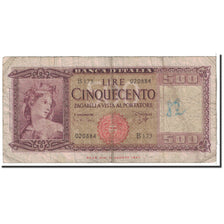Italy, 500 Lire, 1948, KM:80a, 1948-02-09, VG(8-10)