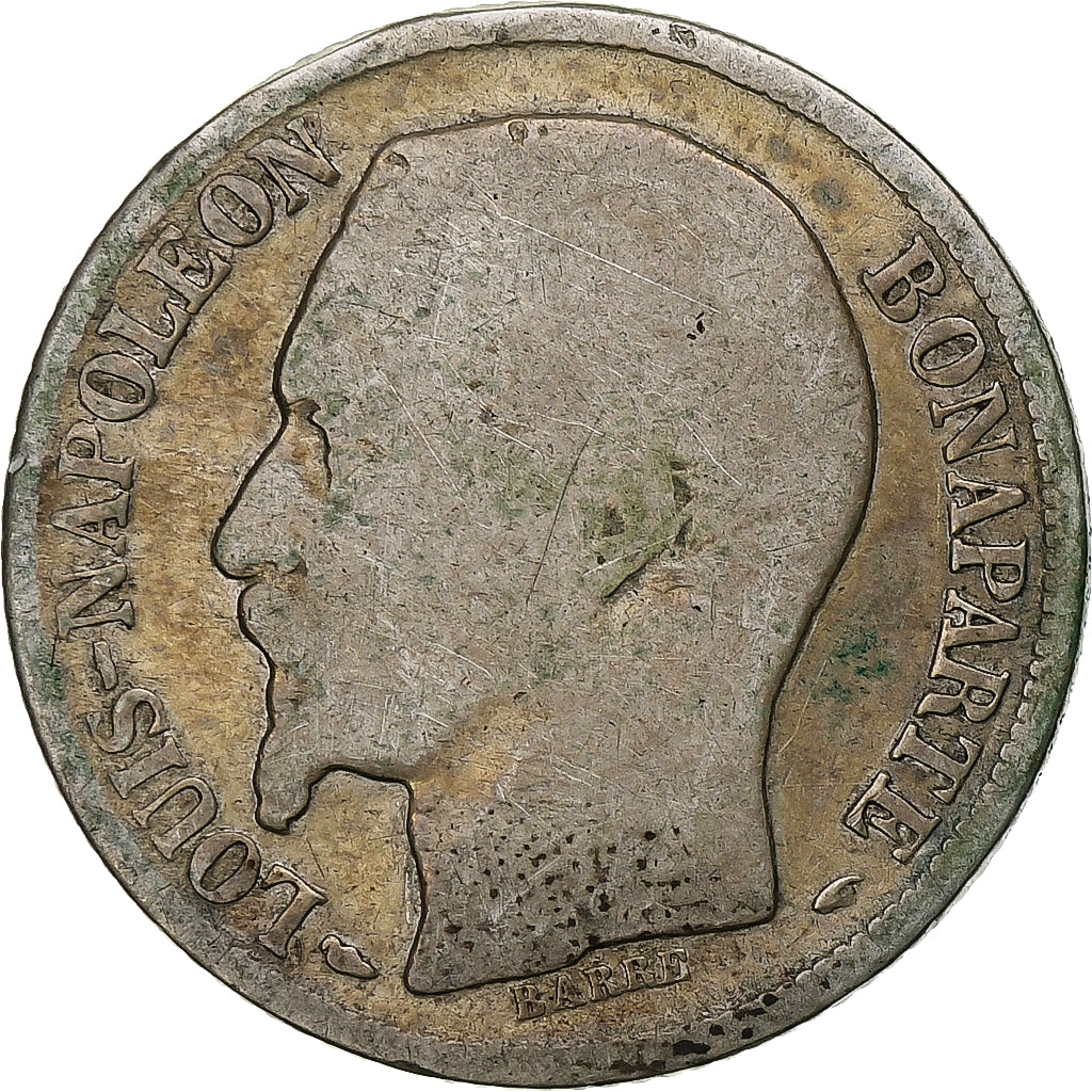 Francia, Napoleon III, Franc, 1852, Paris, Argento, B+, Gadoury:458, KM:772