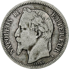 France, Napoleon III, Franc, 1866, Paris, Argent, TB+, KM:806.1