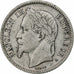 Francja, Napoleon III, Franc, 1867, Paris, Srebro, EF(40-45), Gadoury:463