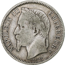 France, Napoleon III, Franc, 1868, Paris, Argent, TB+, Gadoury:463, KM:806.1