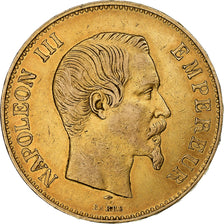 Francia, Napoleon III, 100 Francs, 1857, Paris, Oro, MBC, Gadoury:1135, KM:786.1