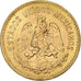Mexiko, 5 Pesos, 1955, Mexico City, Gold, UNZ, KM:464