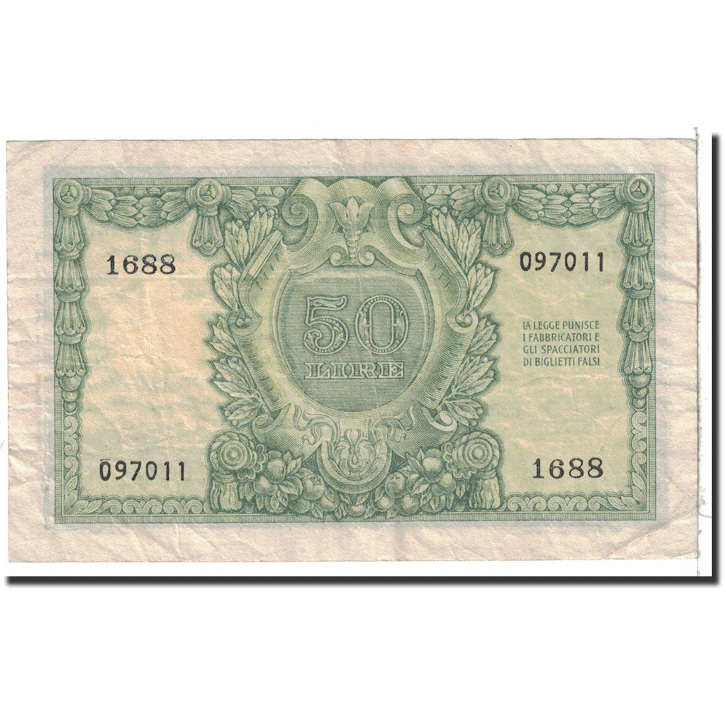 Banknote, Italy, 50 Lire, 1951, 1951-12-31, KM:91a, EF(40-45)