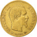 Francia, Napoleon III, 10 Francs, 1859, Strasbourg, Oro, BB, KM:784.4