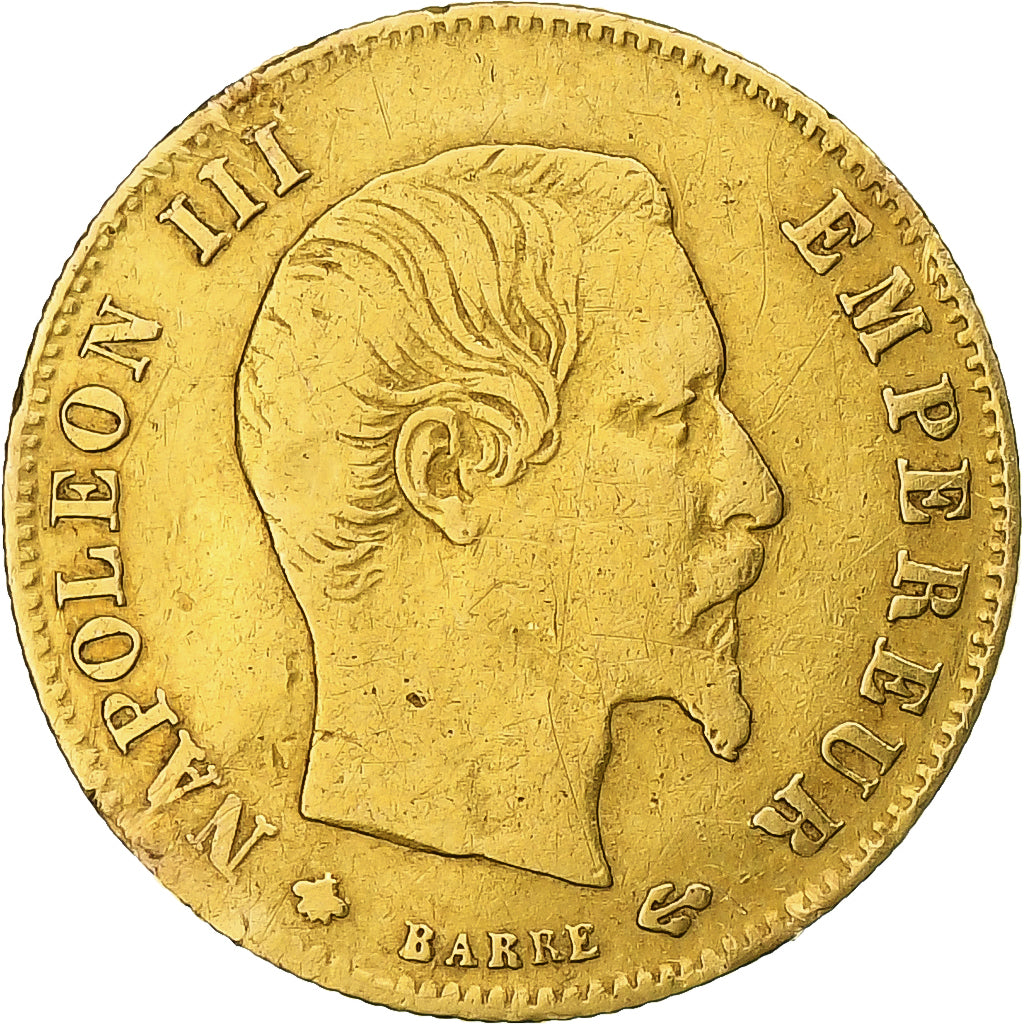 France, Napoleon III, 5 Francs, 1859, Strasbourg, Or, TB+, Gadoury:1001