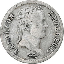 França, Napoleon I, 1/2 Franc, 1811, Paris, Prata, VF(20-25), Gadoury:399