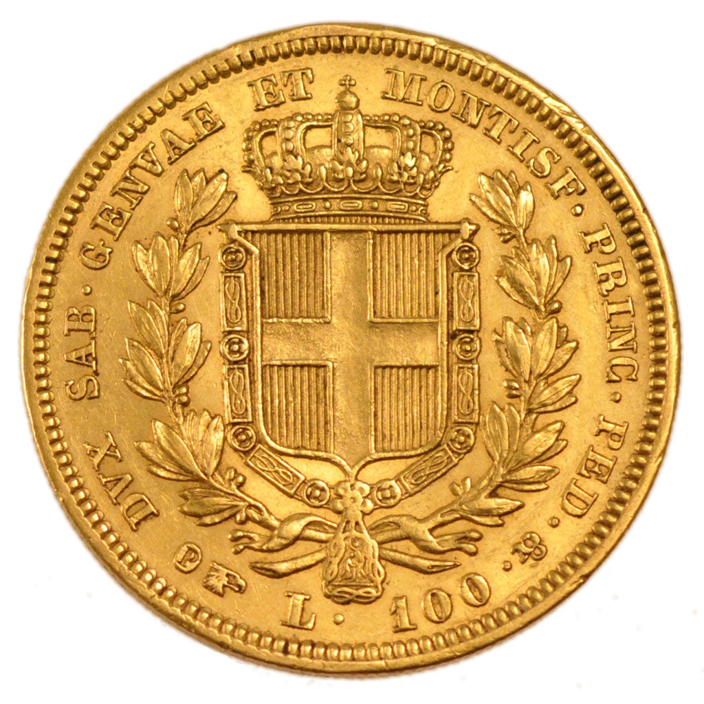 Italy, 100 Lires, 1835, KM #C 117.2, AU(50-53), Gold, 32.20