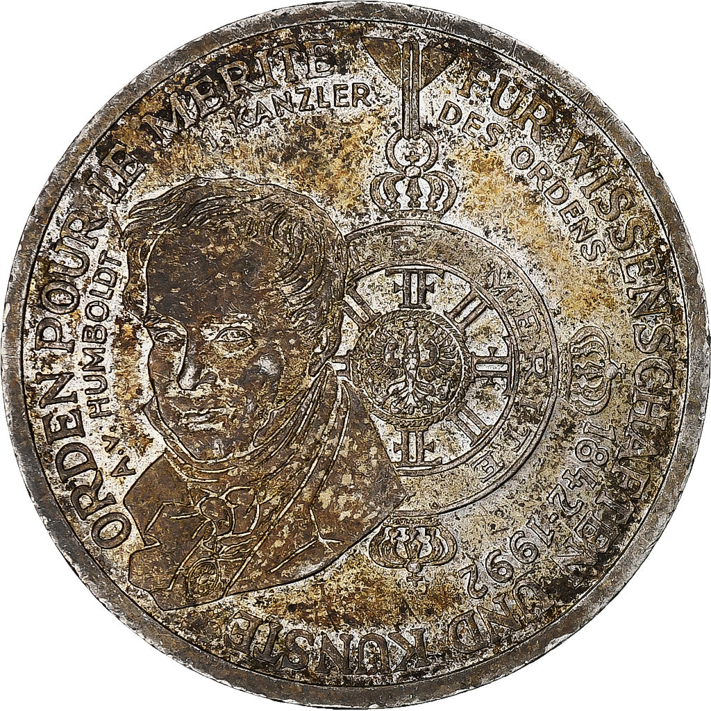 Bundesrepublik Deutschland, 10 Mark, 1992, Munich, Silber, SS+, KM:179