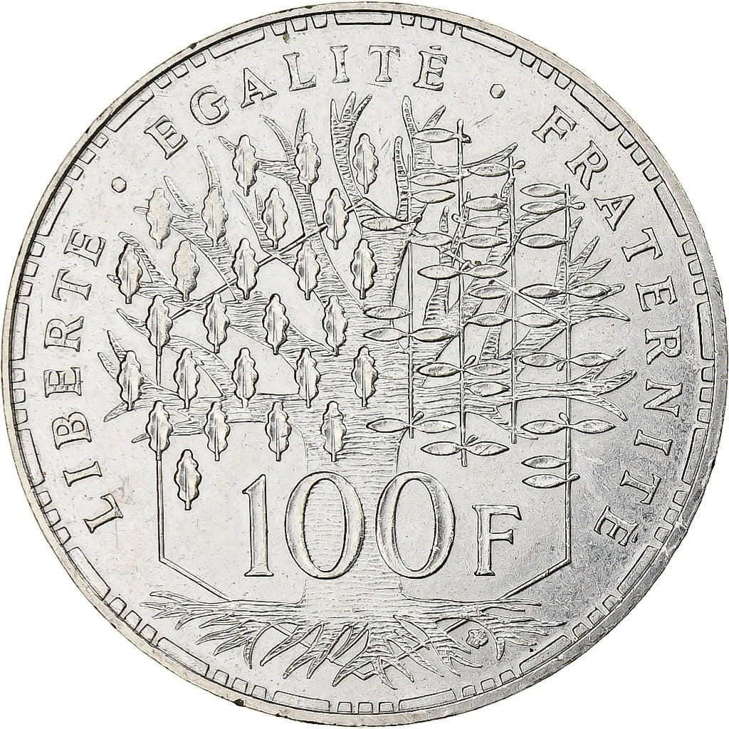 France, 100 Francs, Panthéon, 1988, Paris, Silver, AU(50-53), Gadoury:898
