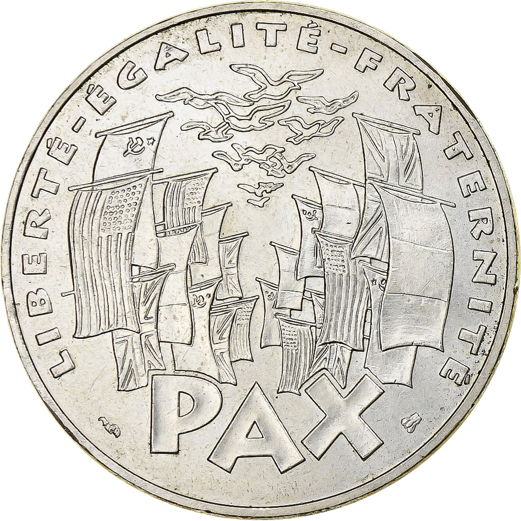 Francja, 100 Francs, 8 mai 1945, 1995, Paris, Srebro, AU(50-53), Gadoury:952