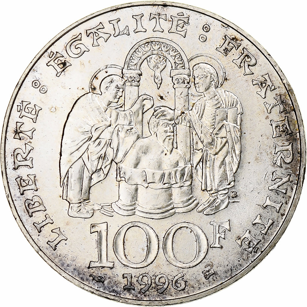 Francia, 100 Francs, Clovis, 1996, Argento, SPL-, Gadoury:953, KM:1180