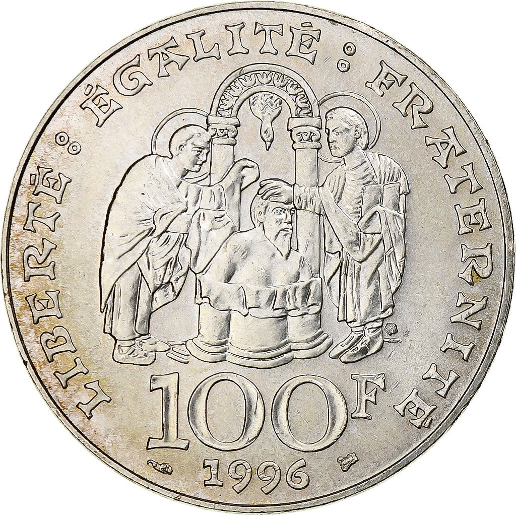 France, 100 Francs, Clovis, 1996, Argent, SUP+, Gadoury:953, KM:1180