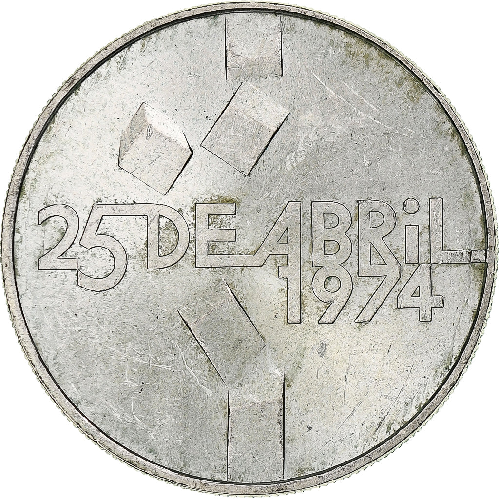 Portugal, 100 Escudos, 1974, Lisbon, Srebro, AU(50-53), KM:603