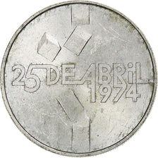 Portugal, 100 Escudos, 1974, Lisbon, Srebro, AU(50-53), KM:603
