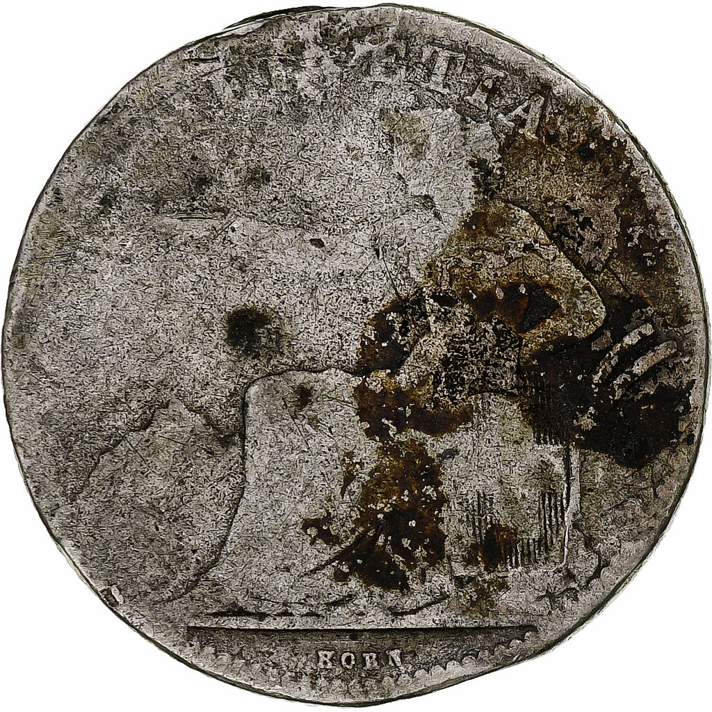 Switzerland, 2 Francs, 1860, Bern, Silver, F(12-15), KM:10a