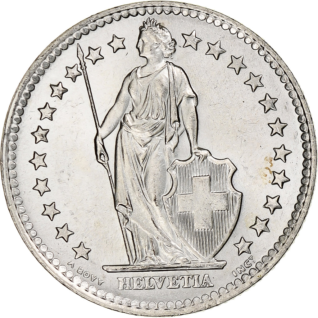 Svizzera, 2 Francs, 1964, Bern, Argento, SPL, KM:21