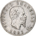 Italia, Vittorio Emanuele II, 2 Lire, 1863, Torino, Plata, BC+, KM:6a.2