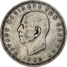 Greece, 20 Drachmai, 1960, Silver, EF(40-45), KM:73