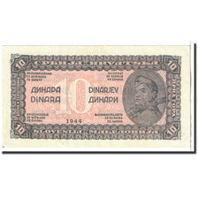 Billet, Yougoslavie, 10 Dinara, 1944, Undated, KM:50a, SPL