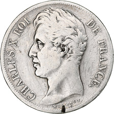 France, Charles X, 2 Francs, 1828, Lille, Argent, TB, Gadoury:516, KM:725.13