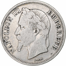 France, Napoléon III, 2 Francs, 1868, Paris, Argent, TB, Gadoury:527, KM:807.1