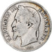 Francia, Napoleon III, 2 Francs, 1869, Paris, Plata, BC+, Gadoury:527, KM:807.1