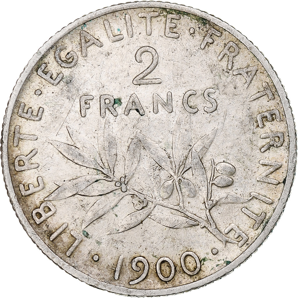 France, 2 Francs, Semeuse, 1900, Paris, Argent, TTB, KM:845.1