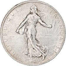 Francia, 2 Francs, Semeuse, 1914, Castelsarrasin, Plata, MBC+, Gadoury:532