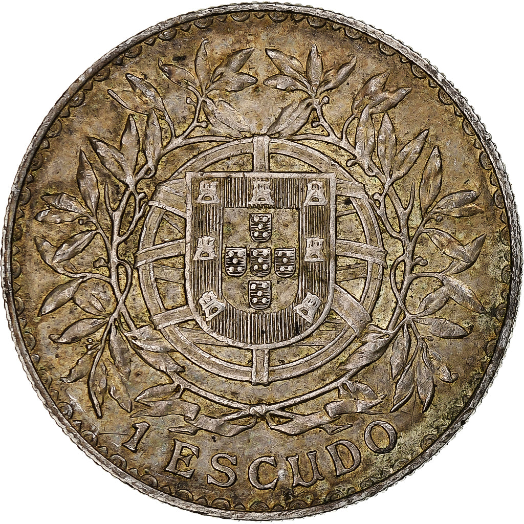 Portugal, Escudo, 1915, Zilver, ZF+, KM:564