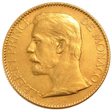 Monaco, 100 Francs, 1896, Paris, AU(55-58), Gold, Gadoury #124, 32.10