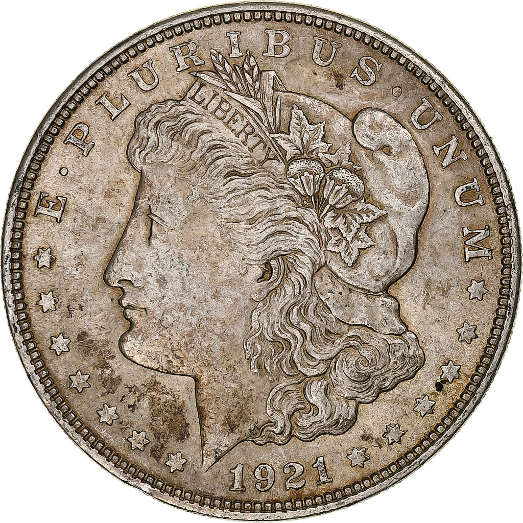 Estados Unidos, Dollar, Morgan Dollar, 1921, Philadelphia, Plata, MBC+, KM:110