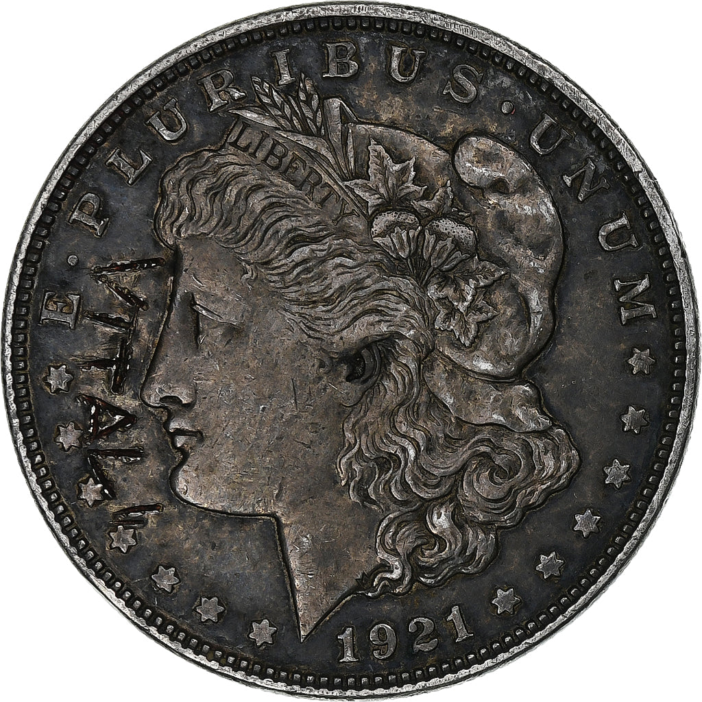États-Unis, Dollar, Morgan Dollar, 1921, Denver, Argent, TTB, KM:110