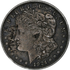 États-Unis, Dollar, Morgan Dollar, 1921, Denver, Argent, TTB, KM:110