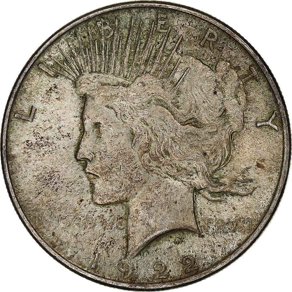 Vereinigte Staaten, Dollar, Peace Dollar, 1922, Philadelphia, Silber, SS+