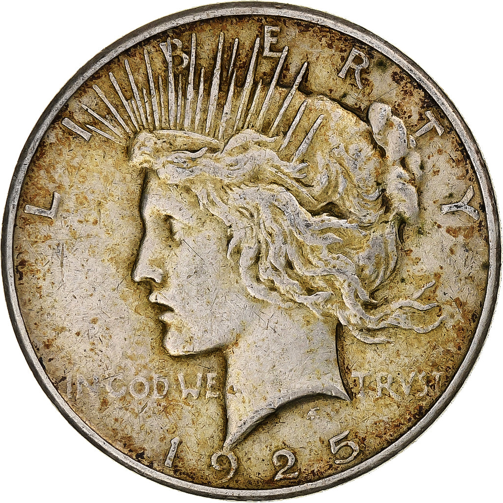 États-Unis, Dollar, Peace Dollar, 1925, Philadelphie, Argent, TB+, KM:150