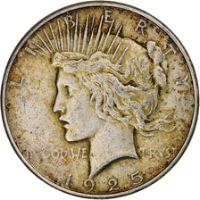 États-Unis, Dollar, Peace Dollar, 1925, Philadelphie, Argent, TB+, KM:150