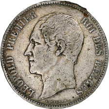 Belgio, Leopold I, 5 Francs, 5 Frank, 1849, Brussels, Argento, MB, KM:17