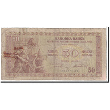 Banknote, Yugoslavia, 50 Dinara, 1946, 1946-05-01, KM:64a, VG(8-10)