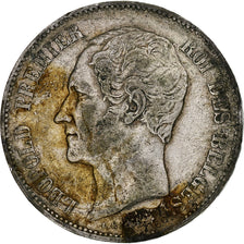 Belgio, Leopold I, 5 Francs, 5 Frank, 1851, Argento, MB, KM:17