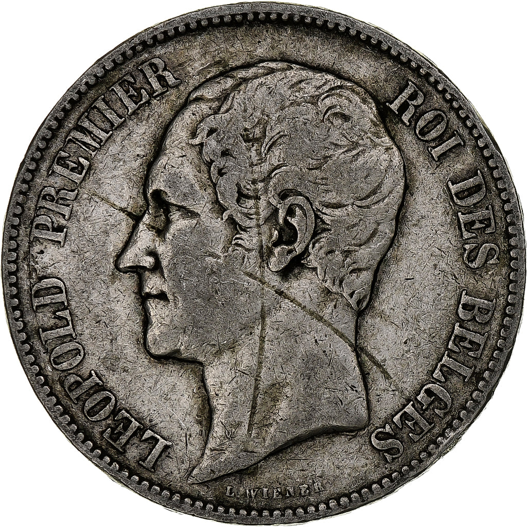 Belgique, Leopold I, 5 Francs, 5 Frank, 1853, Argent, TB, KM:17