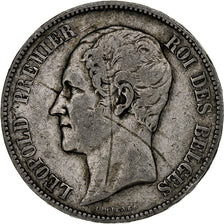Belgique, Leopold I, 5 Francs, 5 Frank, 1853, Argent, TB, KM:17
