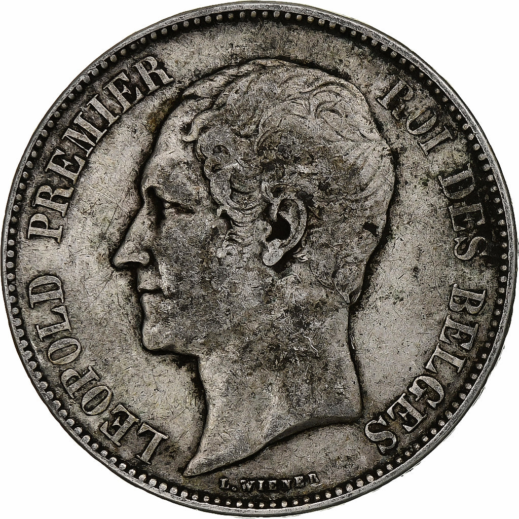 Belgien, Leopold I, 5 Francs, 5 Frank, 1865, Silber, S, KM:17