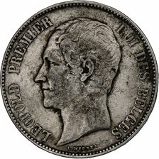 Belgien, Leopold I, 5 Francs, 5 Frank, 1865, Silber, S, KM:17