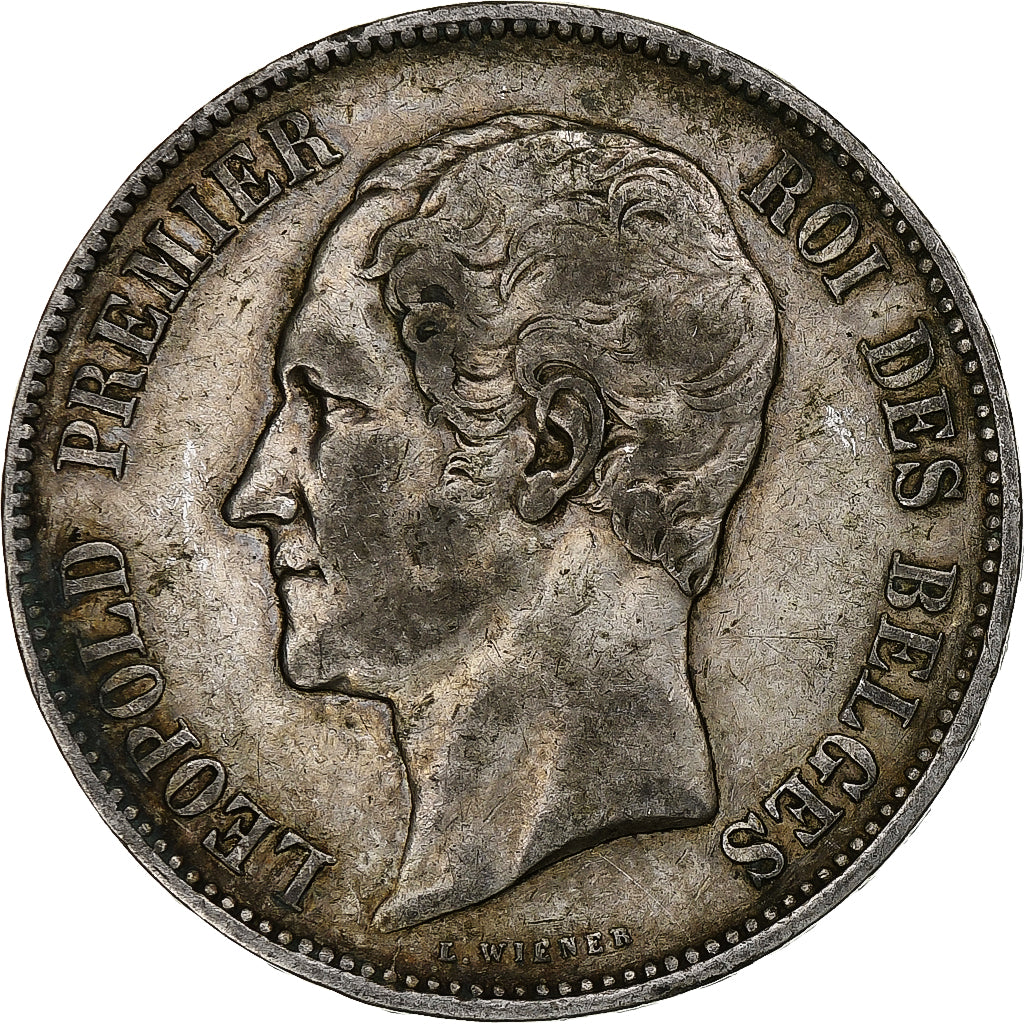 Belgio, Leopold I, 5 Francs, 5 Frank, 1865, Argento, MB, KM:17