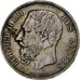 Belgio, Leopold II, 5 Francs, 5 Frank, 1867, With dot, Argento, MB, KM:24