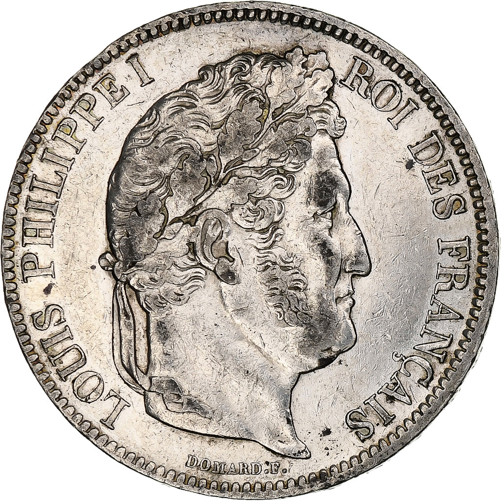 Francia, 5 Francs, Louis-Philippe, 1832, Toulouse, Argento, BB, Gadoury:678