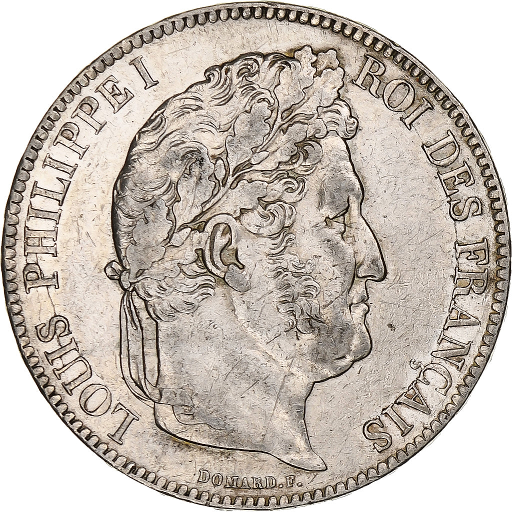 Francia, 5 Francs, Louis-Philippe, 1837, Rouen, Argento, BB, Gadoury:678, Le
